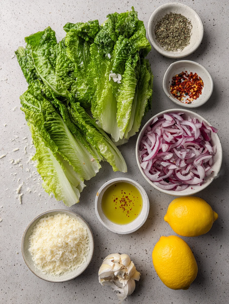 5-Minute Lemon Parmesan Lettuce Salad