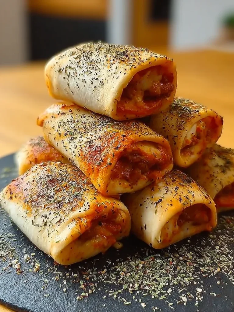 High Protein Pepperoni Pizza Rolls