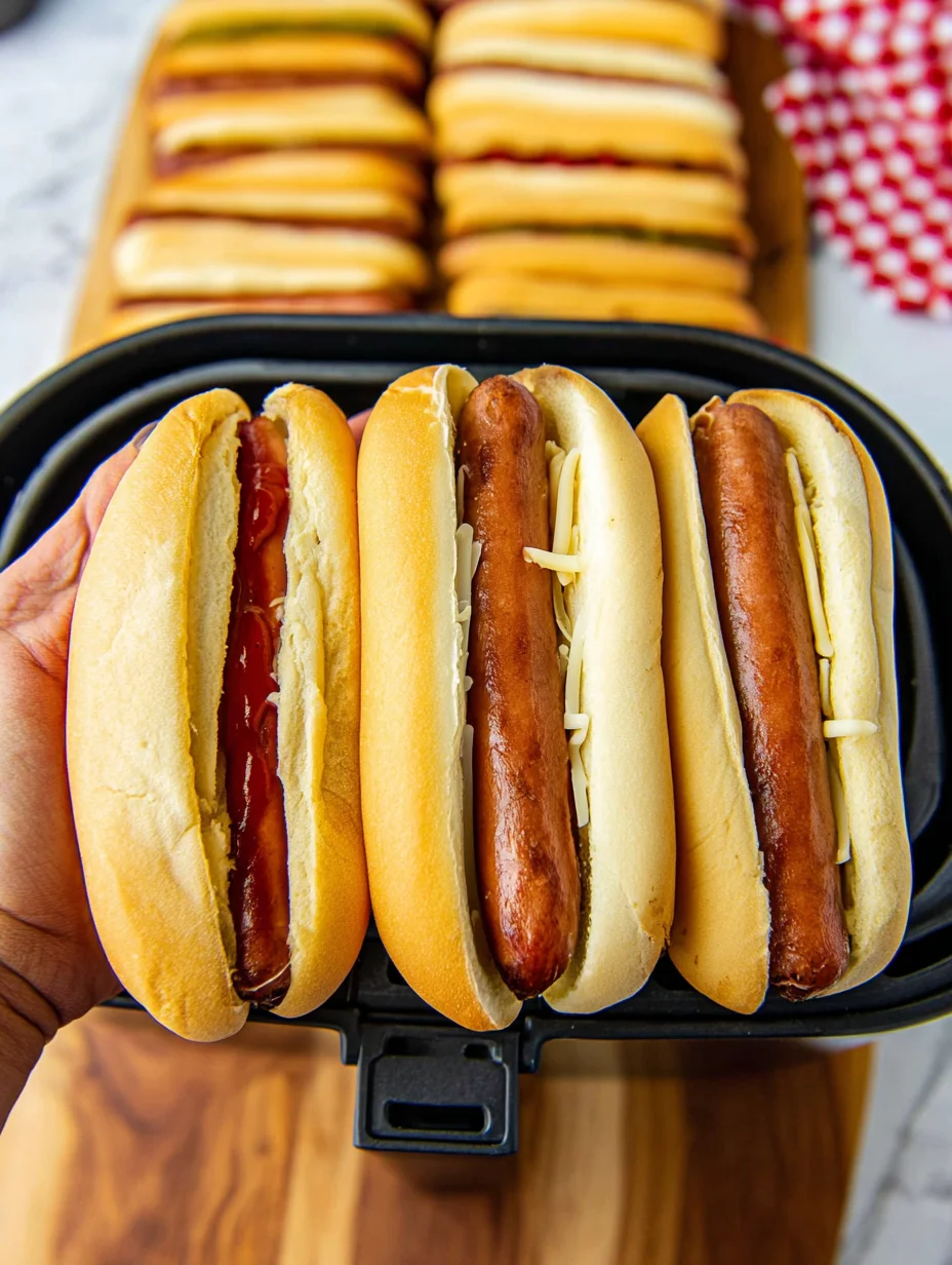 Air Fryer Hot Dogs
