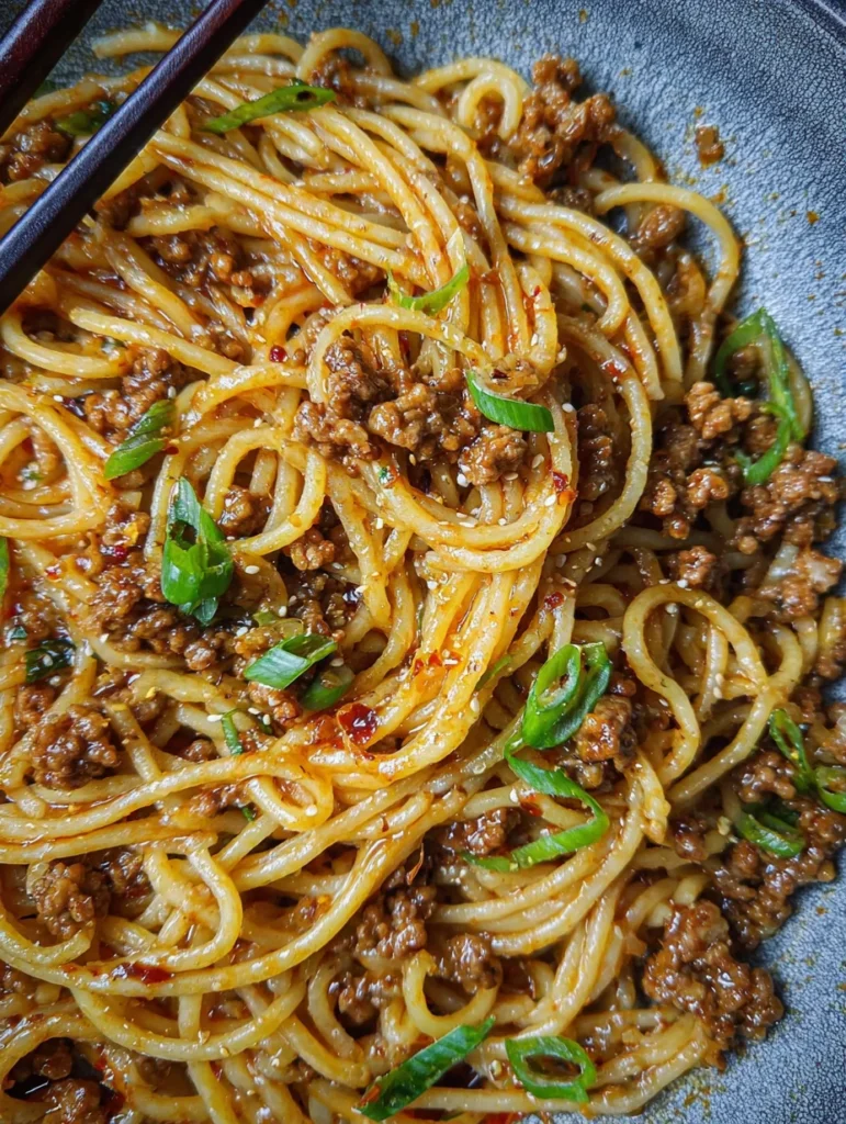 Asian Ground Beef Noodles