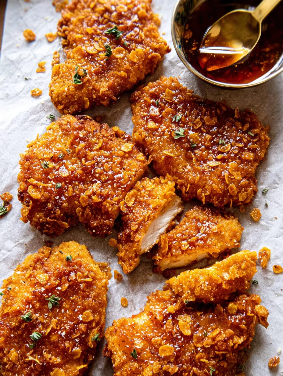 Baked Crunchy Hot Honey Chicken
