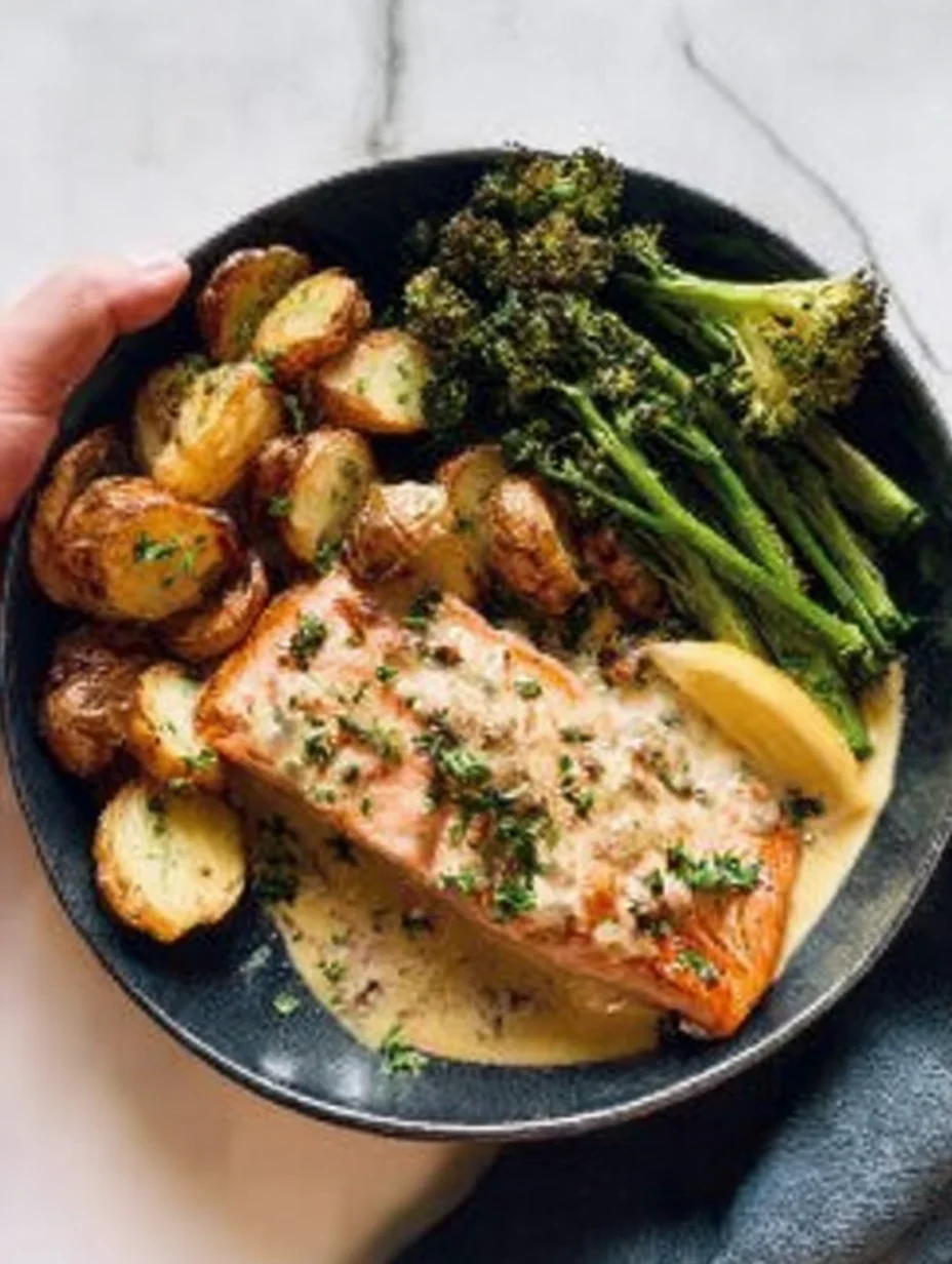 Baked Salmon with Amazing Lemon Sauce