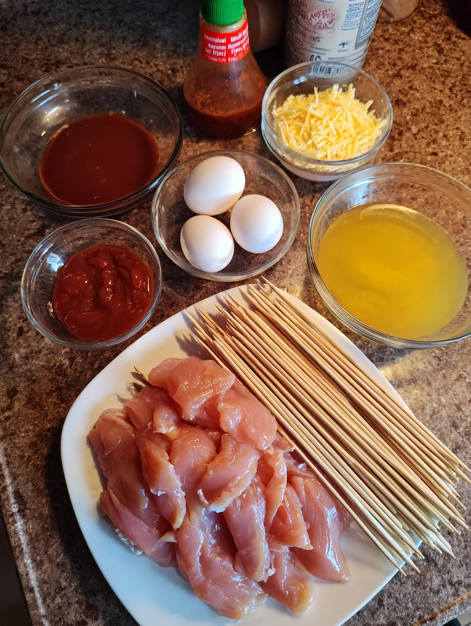 BBQ Chicken Skewer Salad