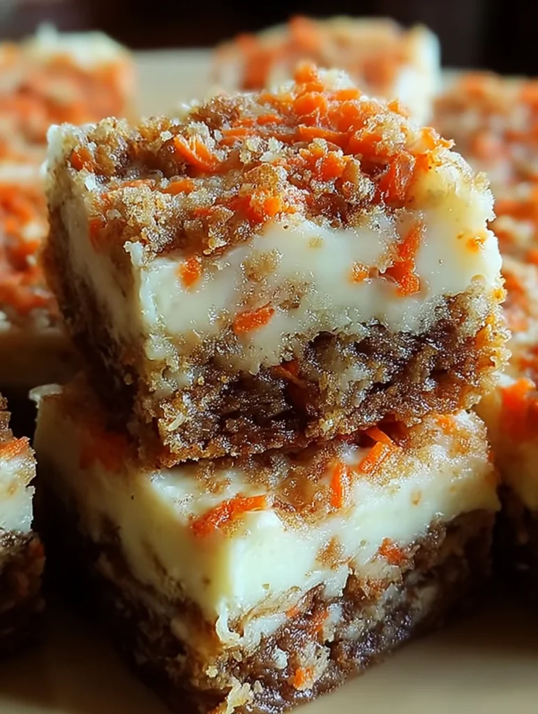 Carrot Cake Cream Cheese Bars