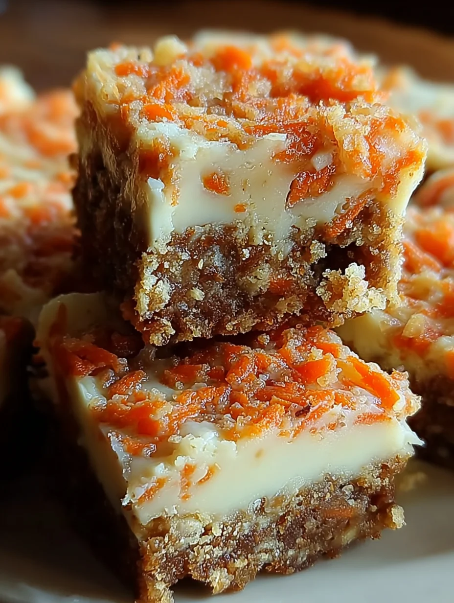 Carrot Cake Cream Cheese Bars