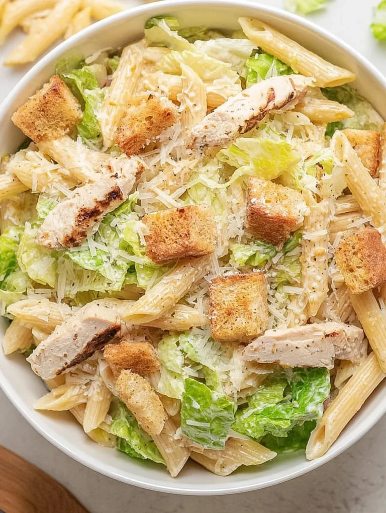 Chicken Caesar Pasta Salad
