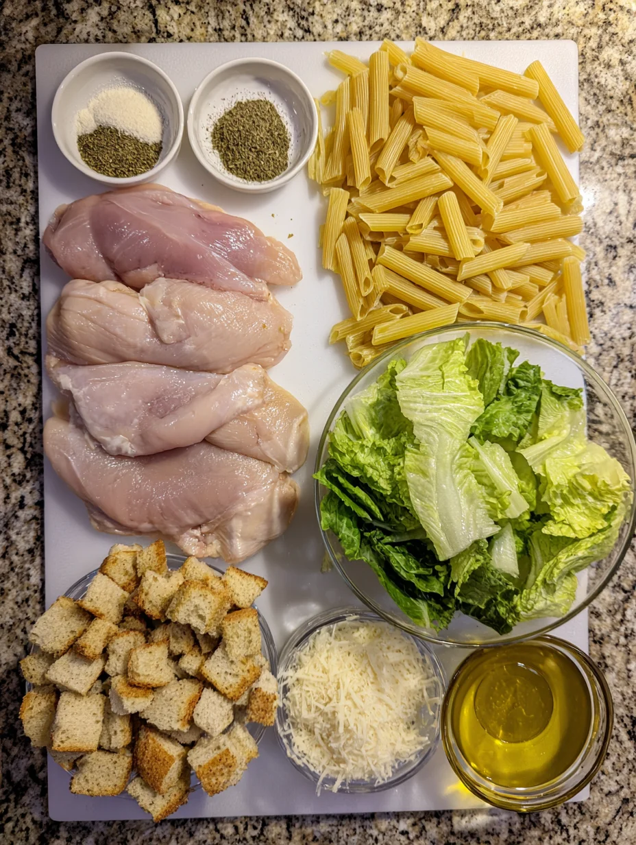 Chicken Caesar Pasta Salad