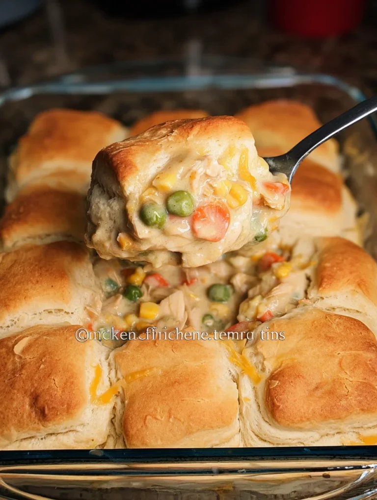 Chicken Pot Pie with Biscuits