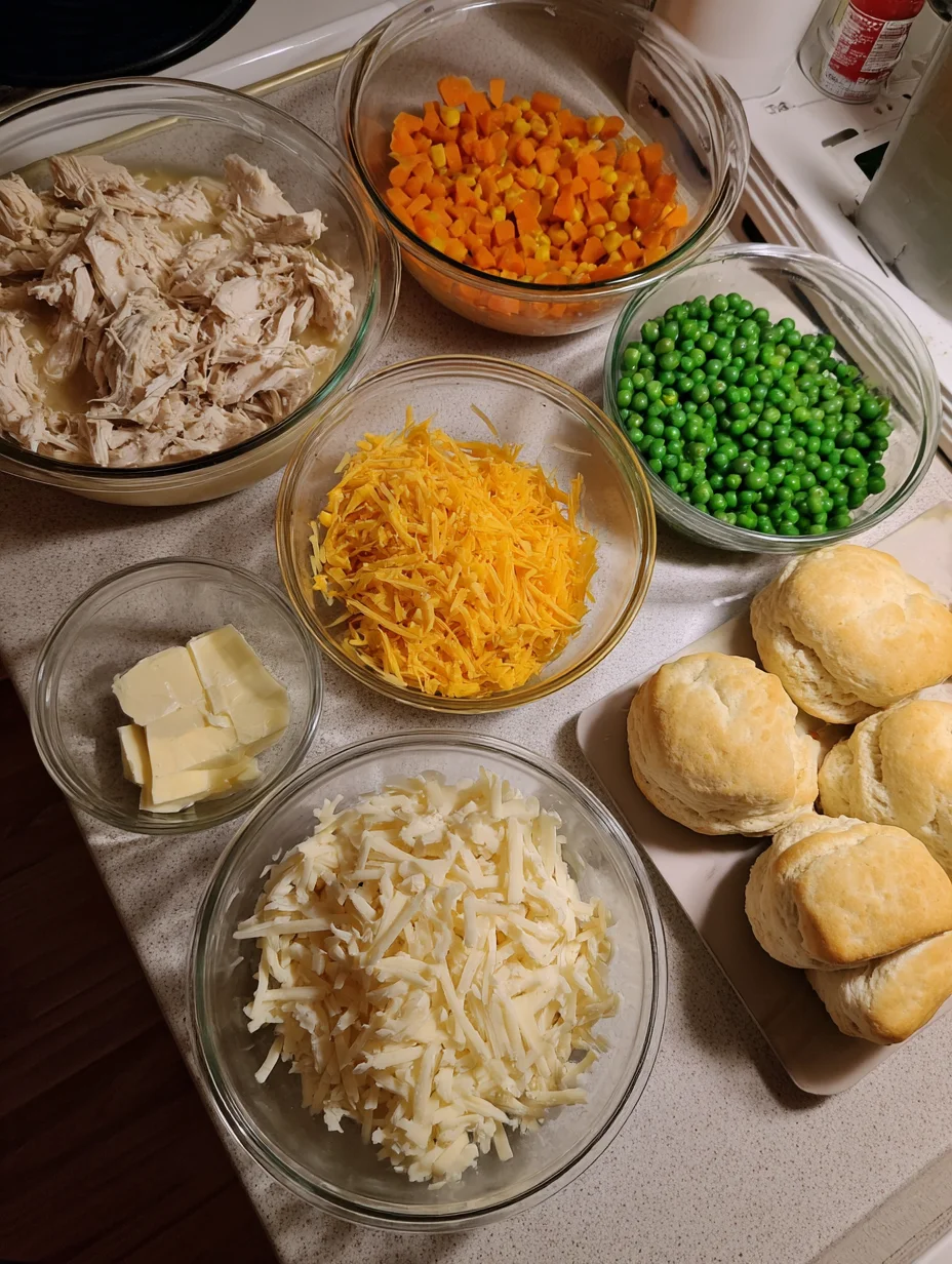 Chicken Pot Pie with Biscuits