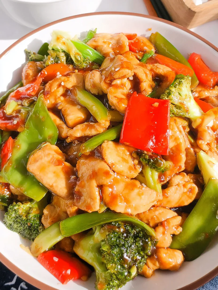 Chicken with Mixed Vegetable Stir Fry