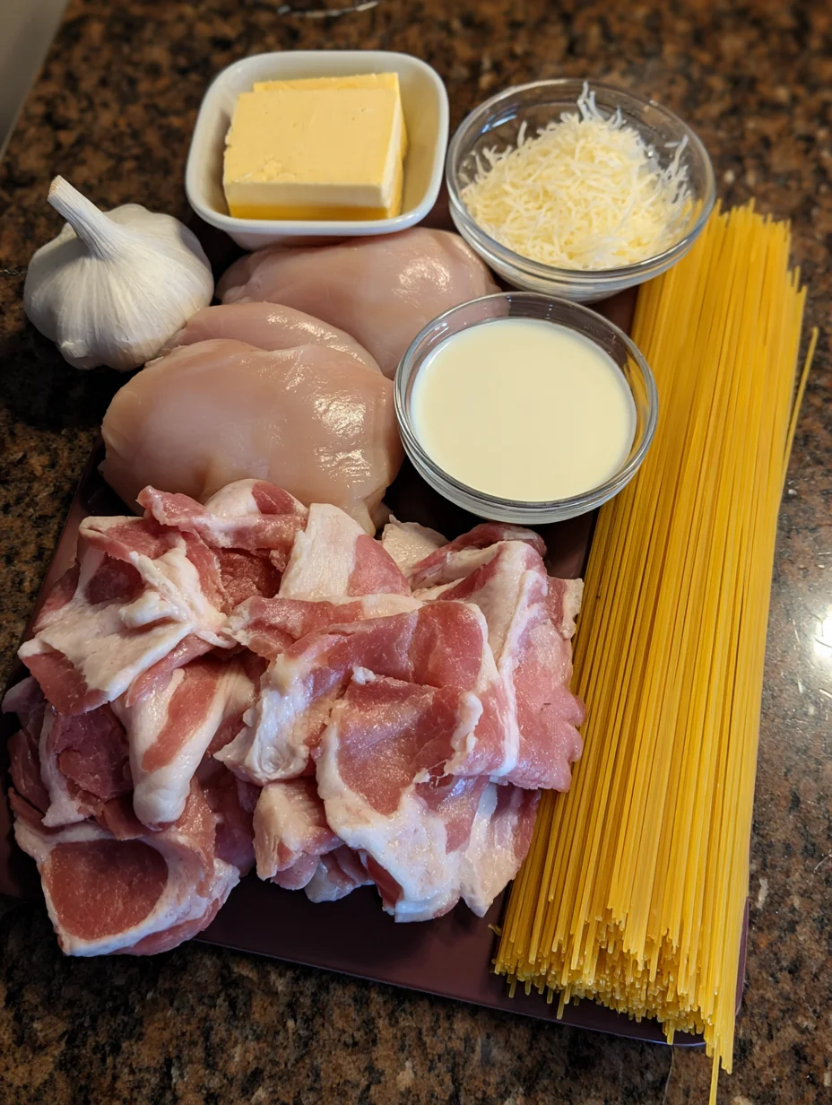 Cream Cheese Bacon Chicken Pasta