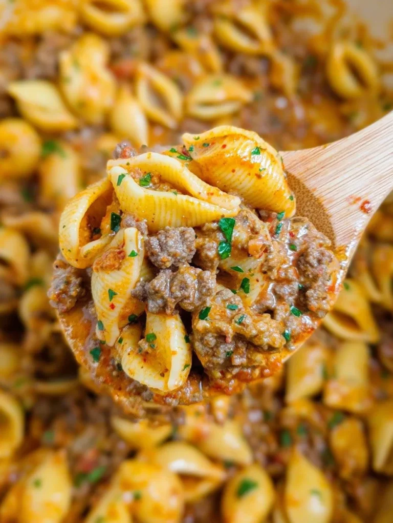 Creamy Beef and Shells