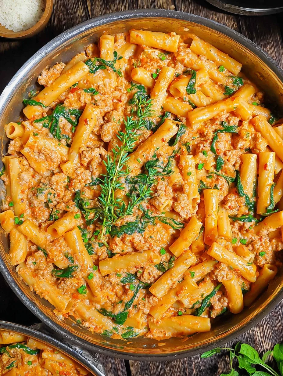 Creamy Sausage Rigatoni