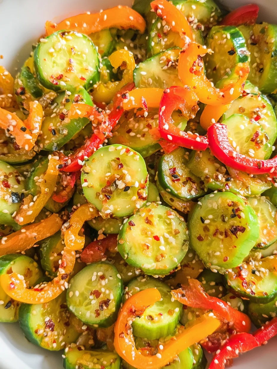 Cucumber & Pepper Salad