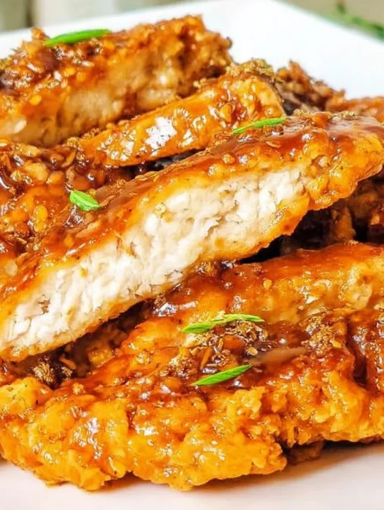 Double Crunch Honey Garlic Chicken Breasts