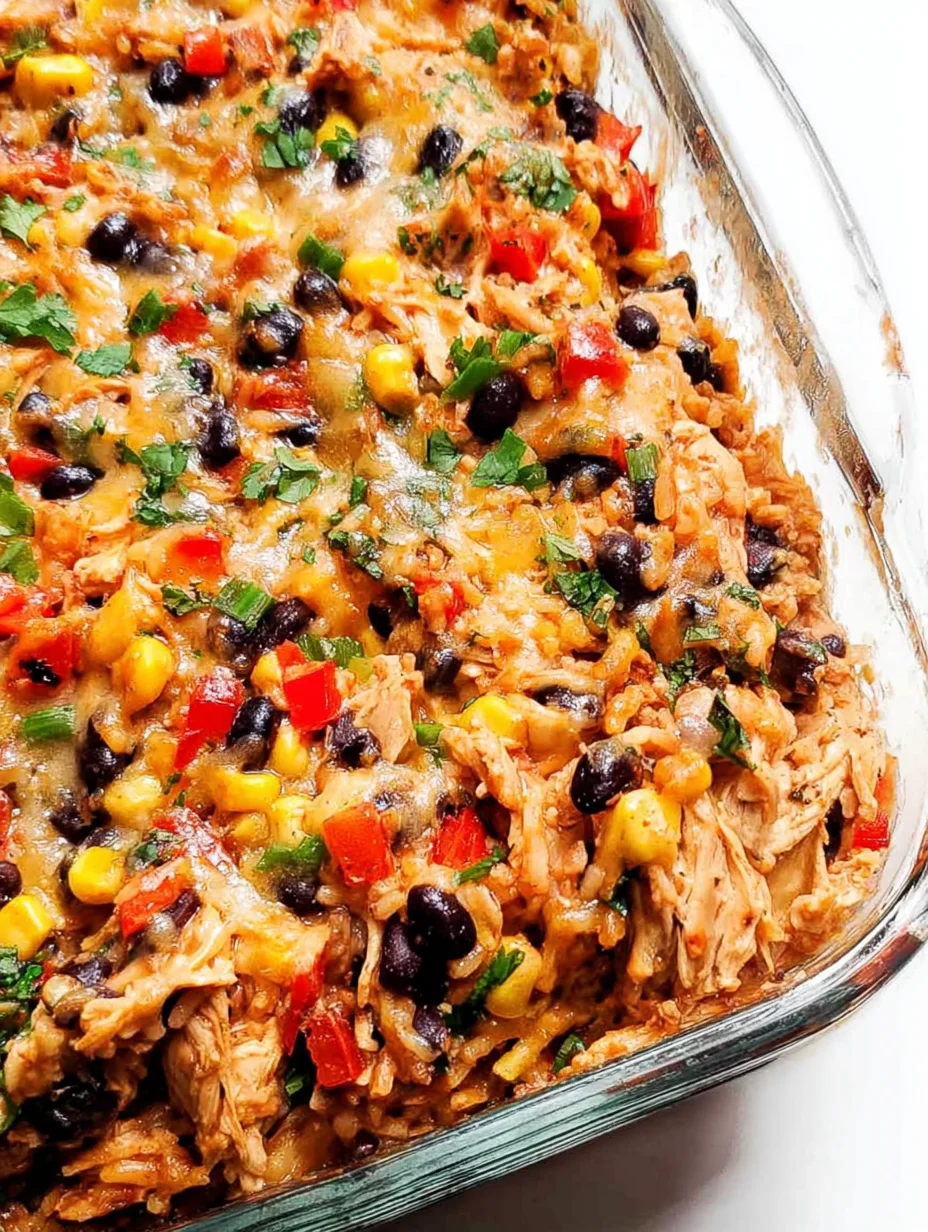 Easy Chicken Burrito Casserole