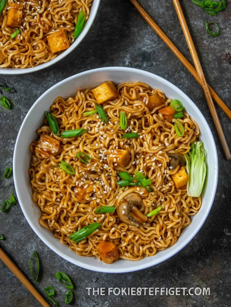 Easy Saucy Ramen Noodles