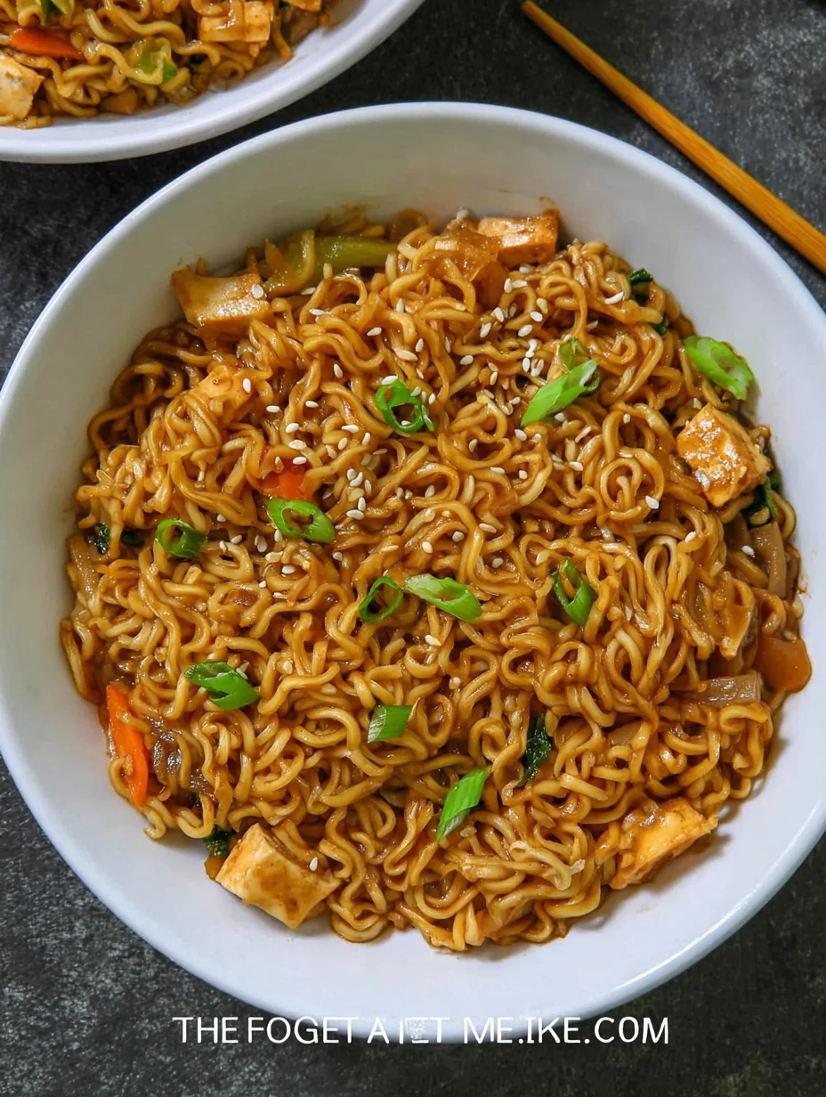 Easy Saucy Ramen Noodles