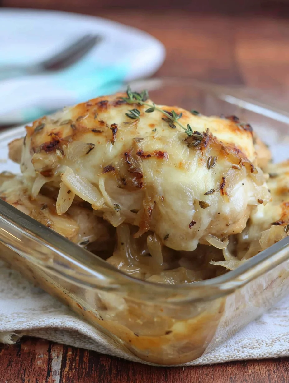French Onion Chicken Bake