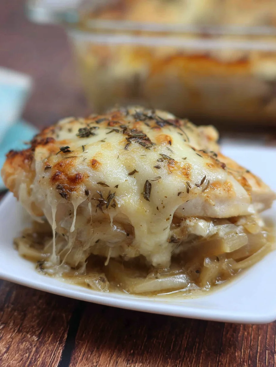 French Onion Chicken Bake