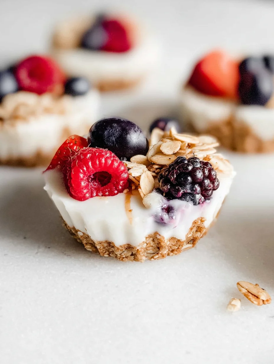 Frozen Yogurt Granola Cups