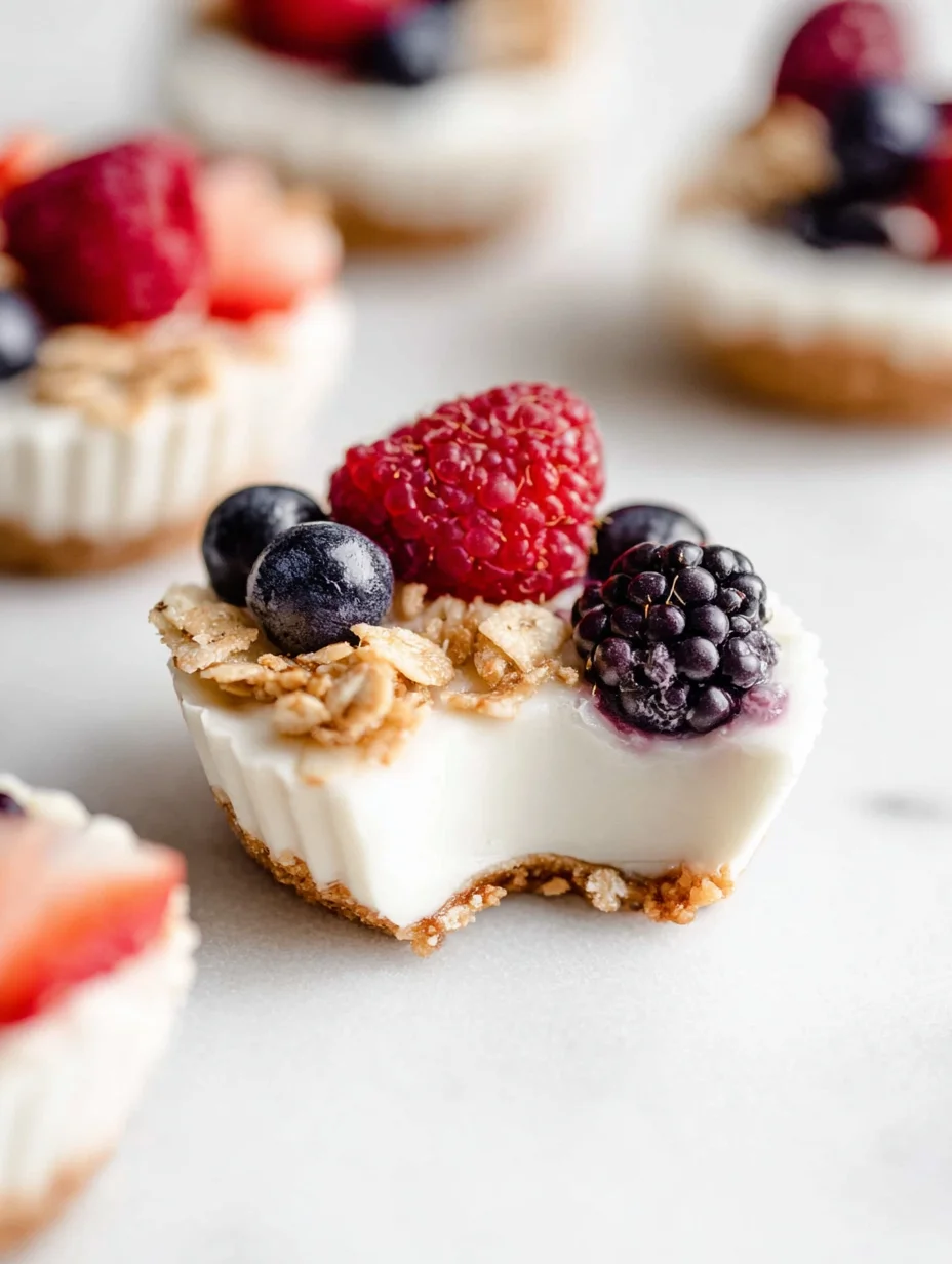 Frozen Yogurt Granola Cups