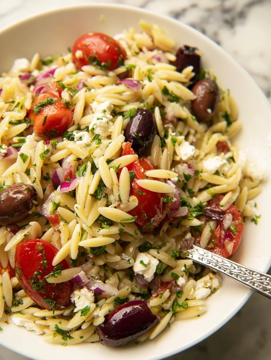 Greek Orzo Pasta Salad