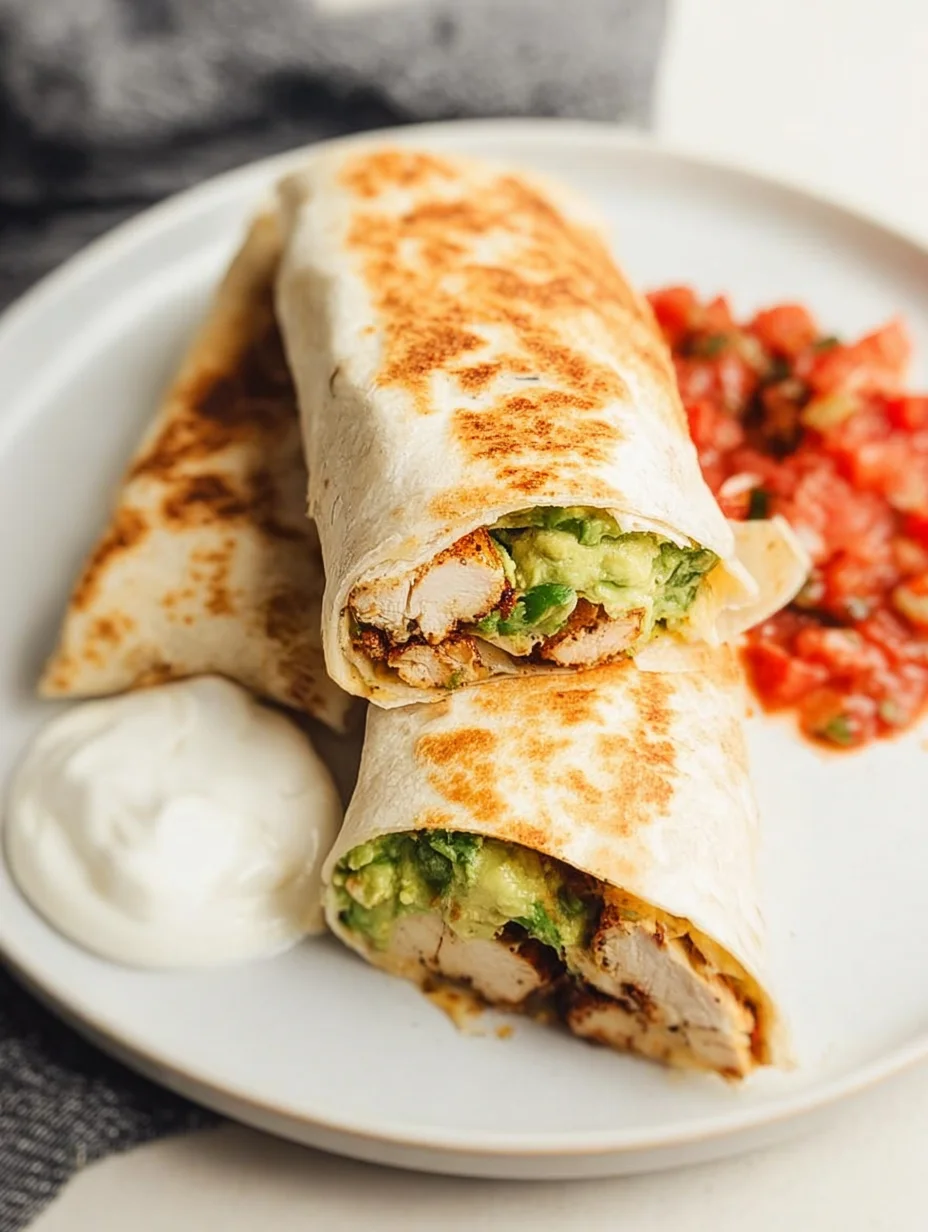 Grilled Avocado Chicken Wraps