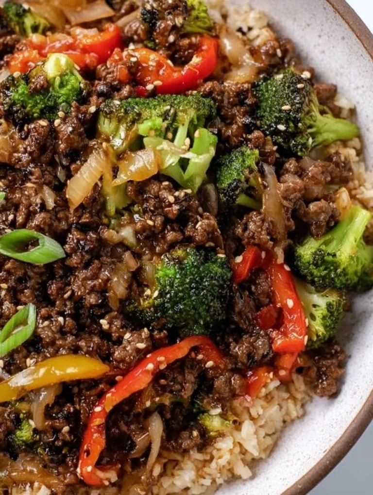 Ground Beef and Broccoli
