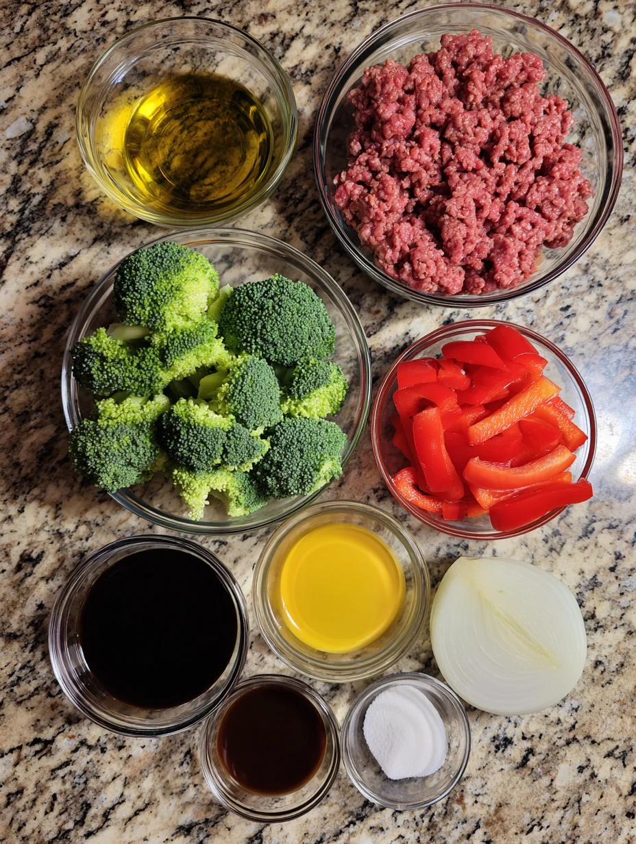 Ground Beef and Broccoli