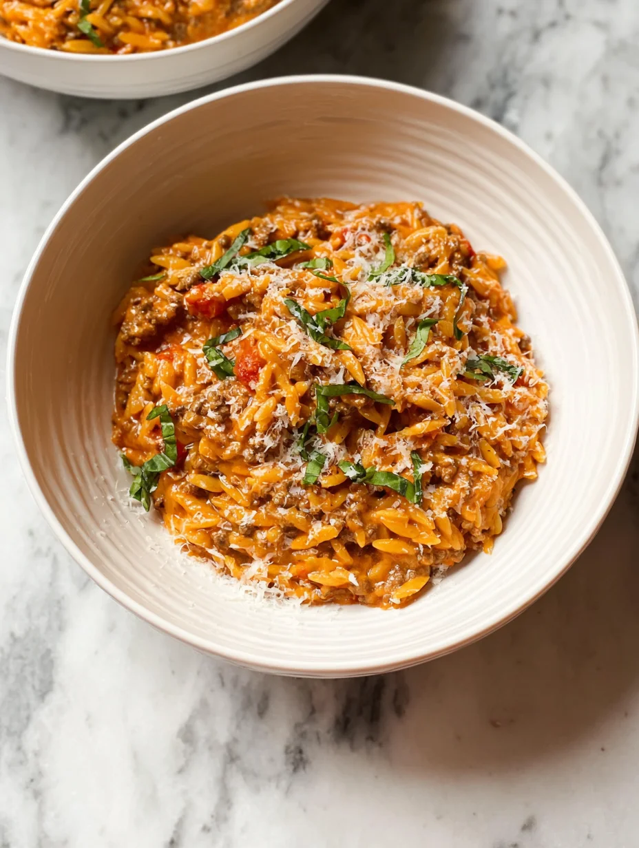 Ground Beef Orzo