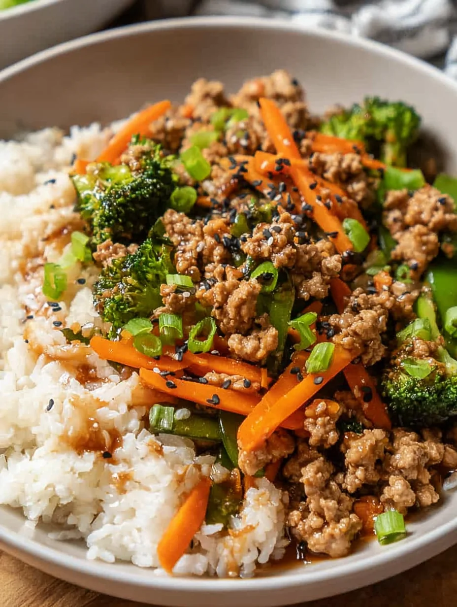 Ground Turkey Teriyaki Stir Fry