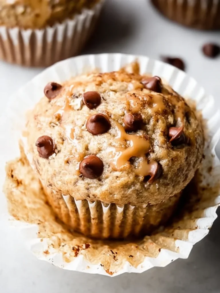 Healthy Peanut Butter Banana Muffins