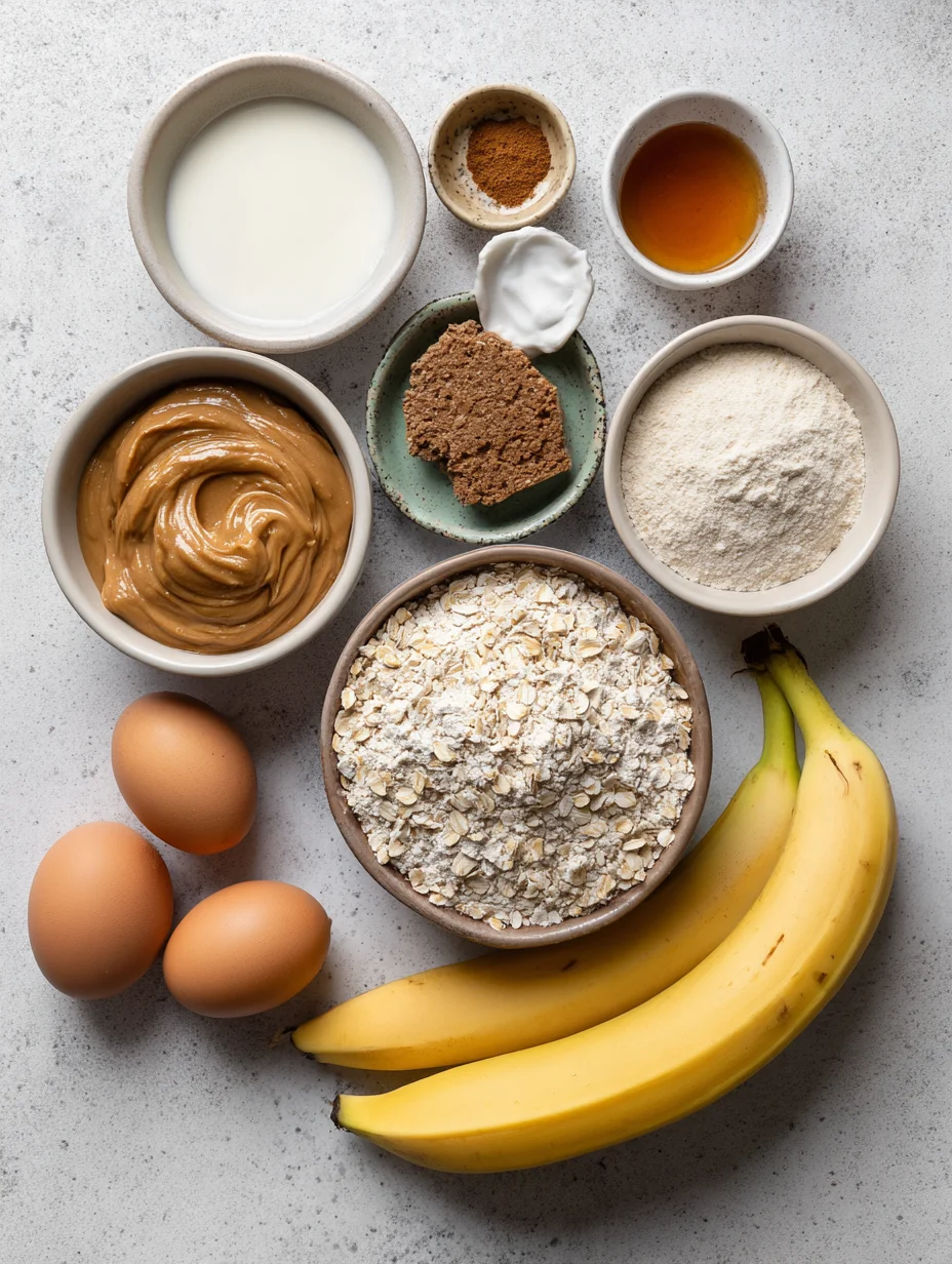 Healthy Peanut Butter Banana Muffins