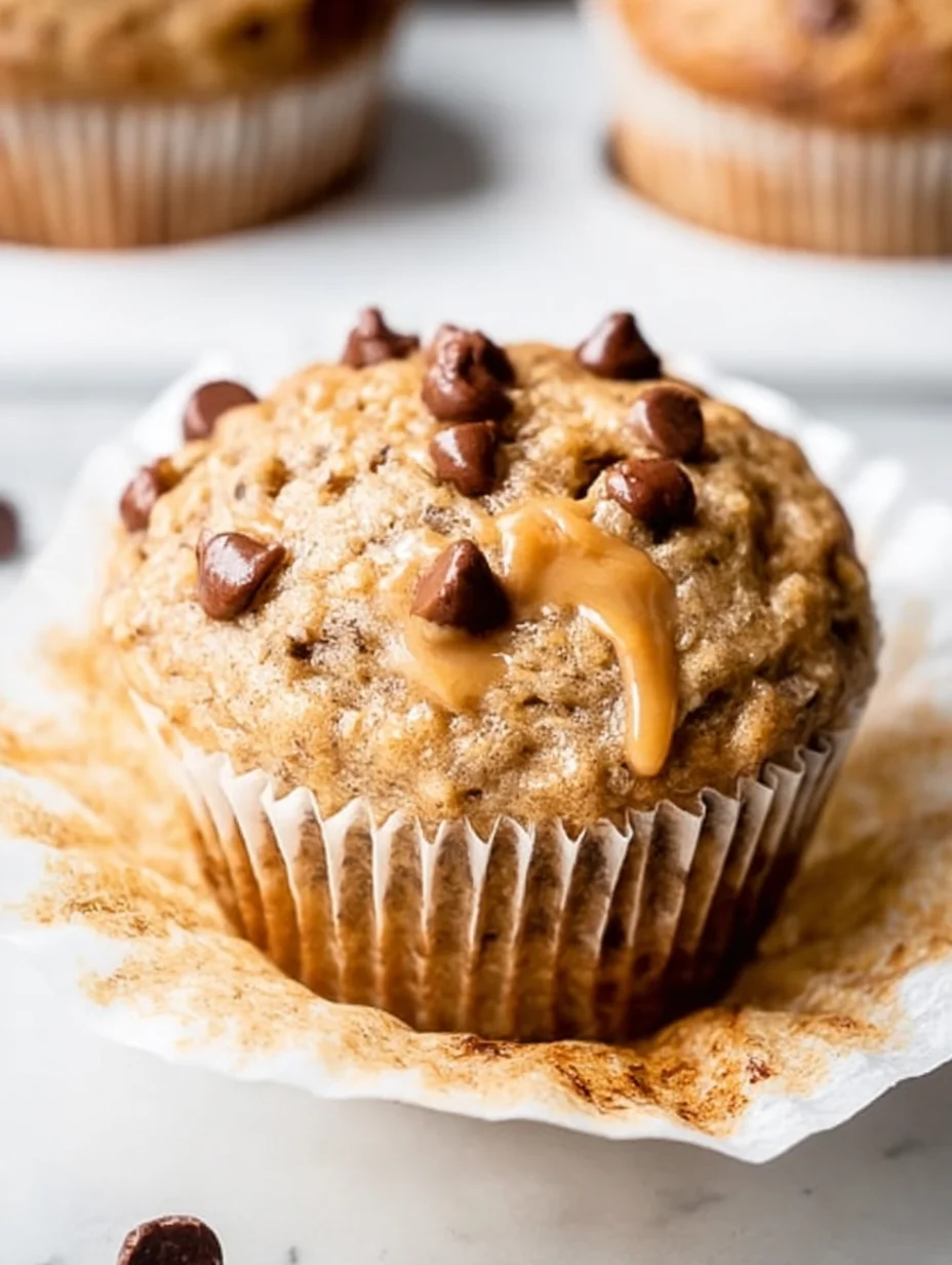 Healthy Peanut Butter Banana Muffins