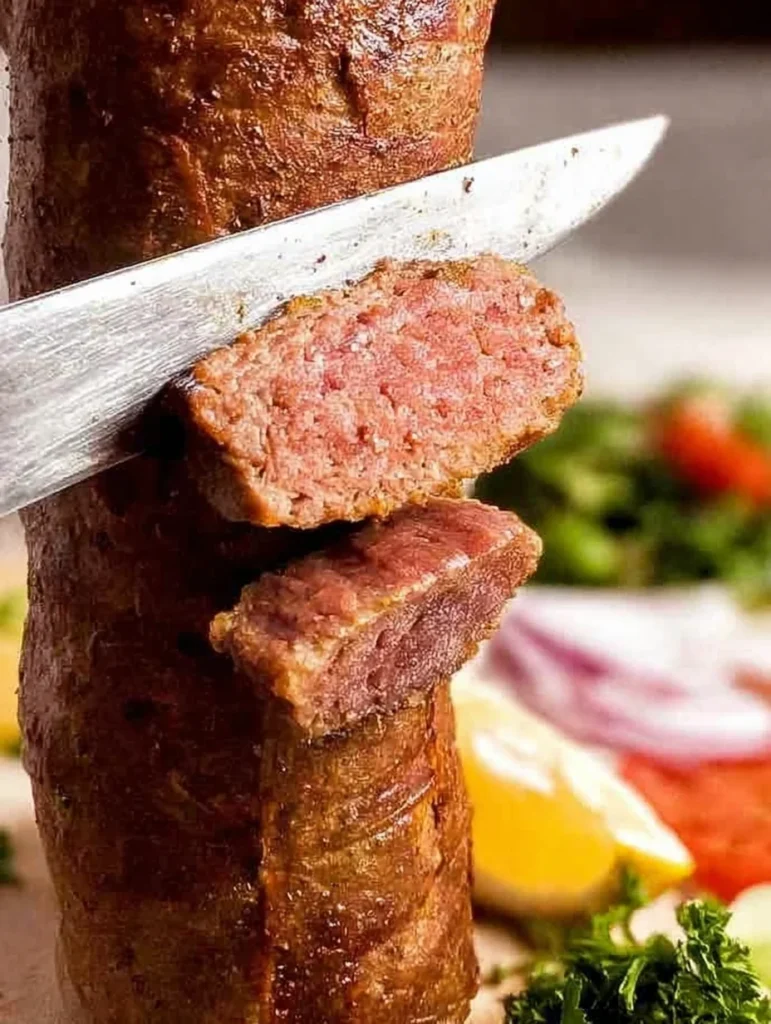 Homemade Rotisserie Doner Kebab Meat