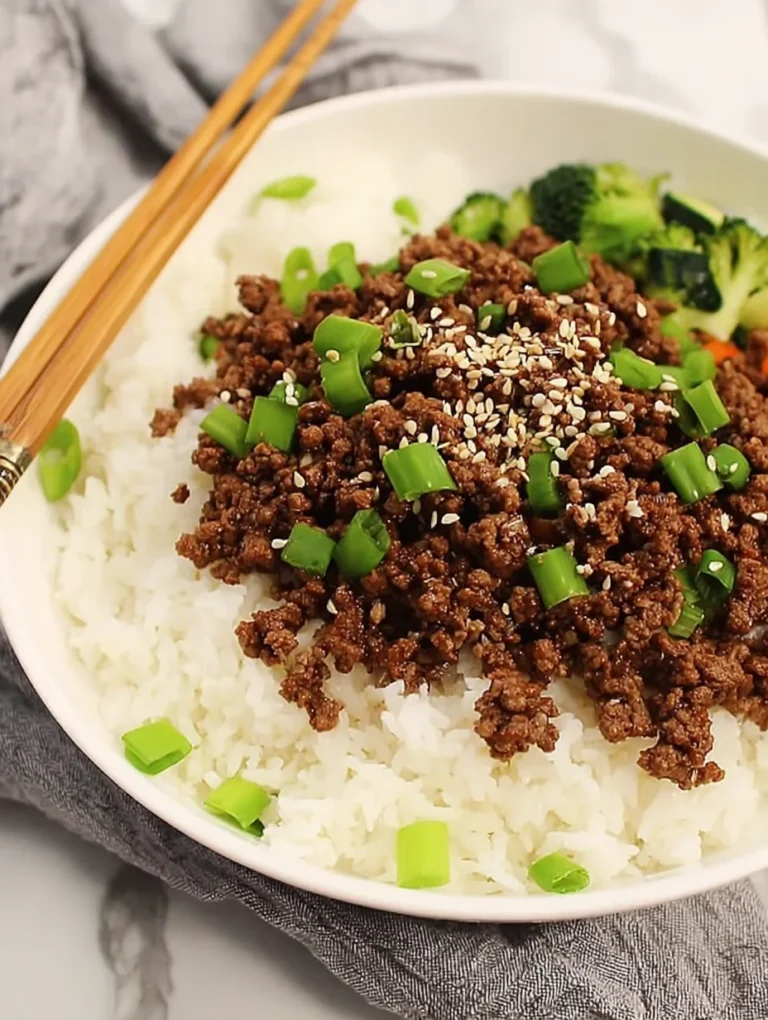 Korean Ground Beef Bowl