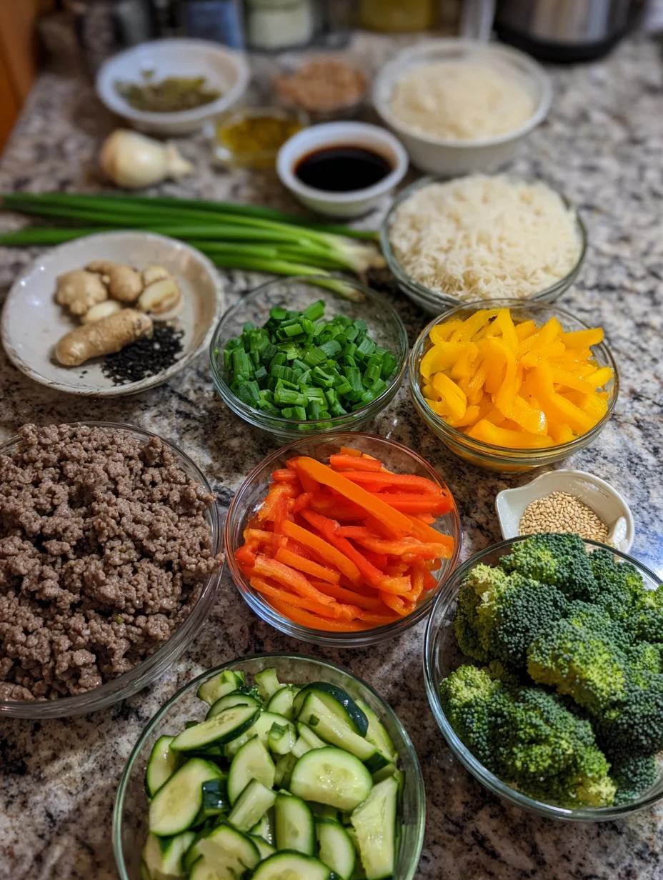 Korean Ground Beef Bowl
