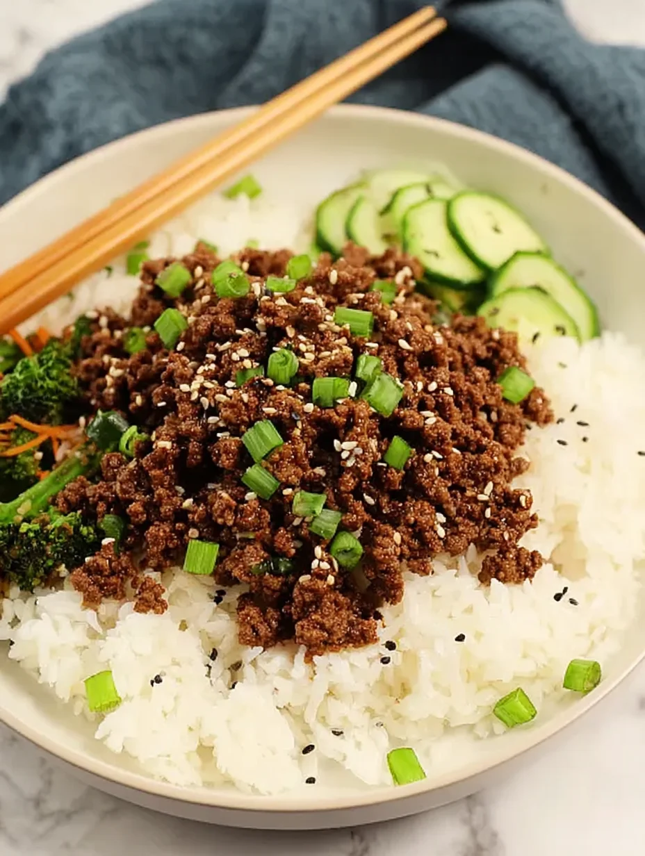 Korean Ground Beef Bowl