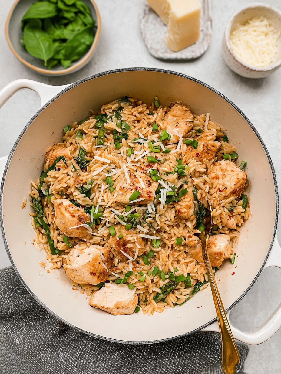 One Pot Chicken Orzo