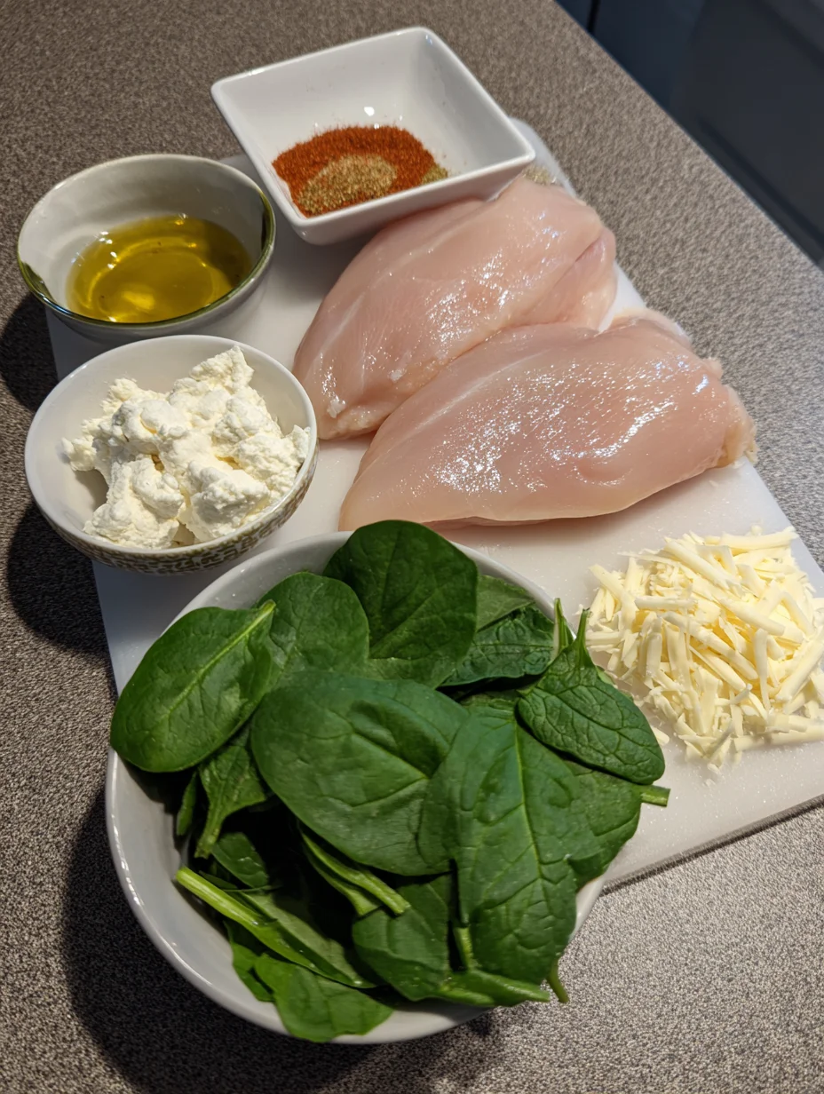 Spinach Stuffed Chicken Breasts