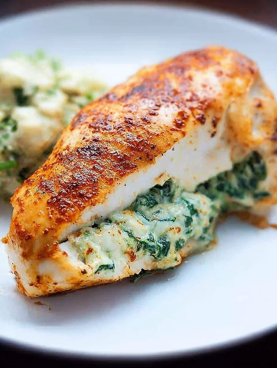 Spinach Stuffed Chicken Breasts