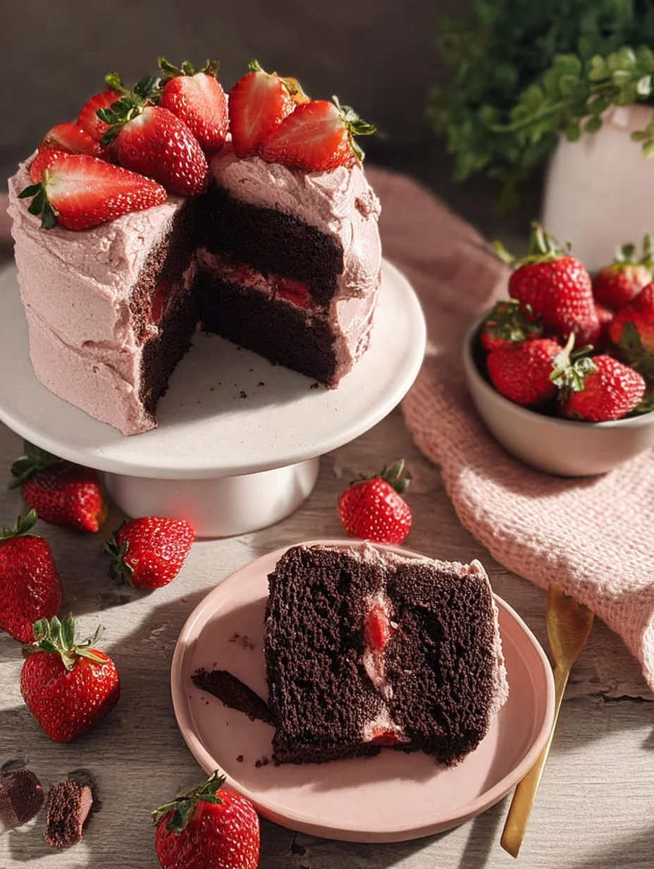 Strawberry Chocolate Cake