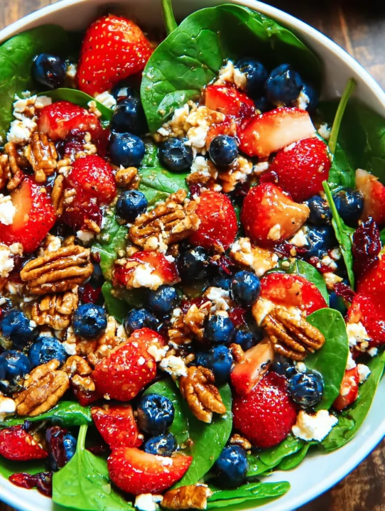 Strawberry Spinach Salad