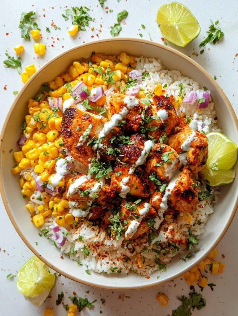 Street Corn Chicken Rice Bowl