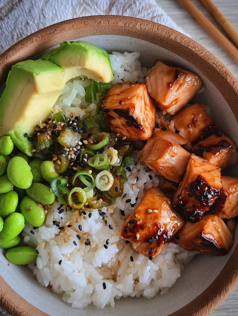 Teriyaki Salmon Sushi Bowl