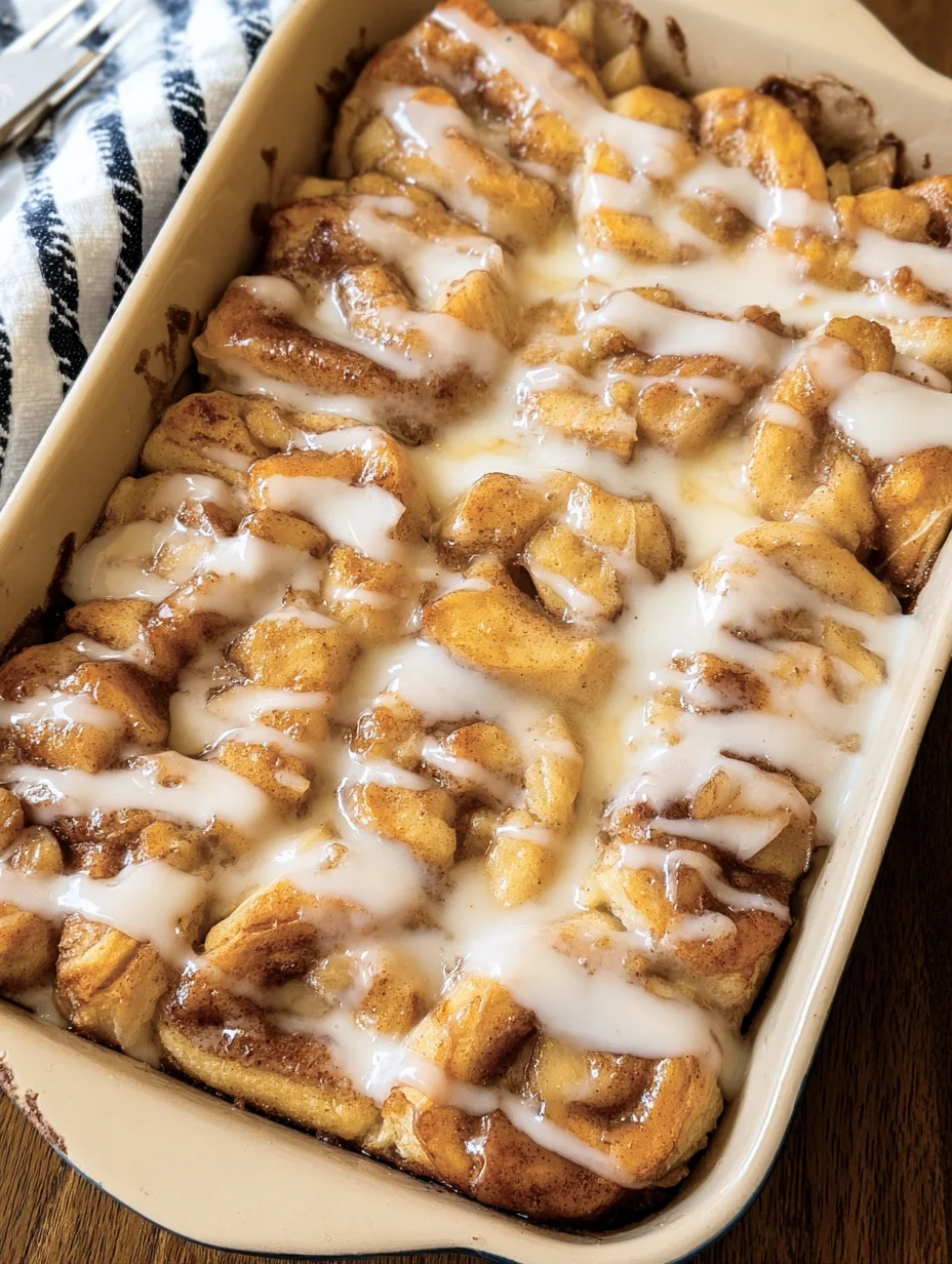 2 Ingredient Apple Cinnamon Roll Bake