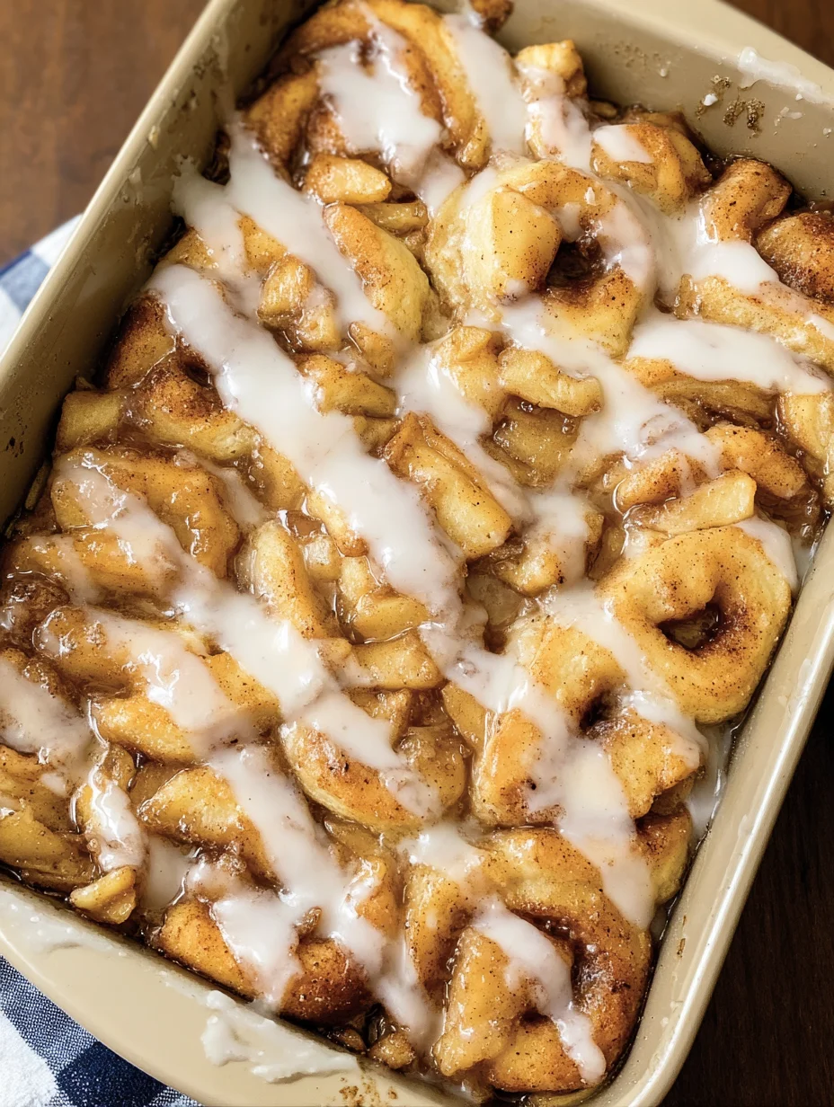 2 Ingredient Apple Cinnamon Roll Bake