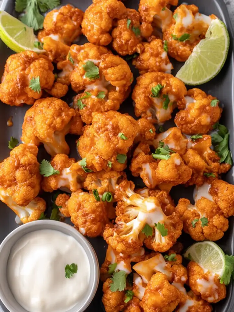 Air Fryer Buffalo Cauliflower