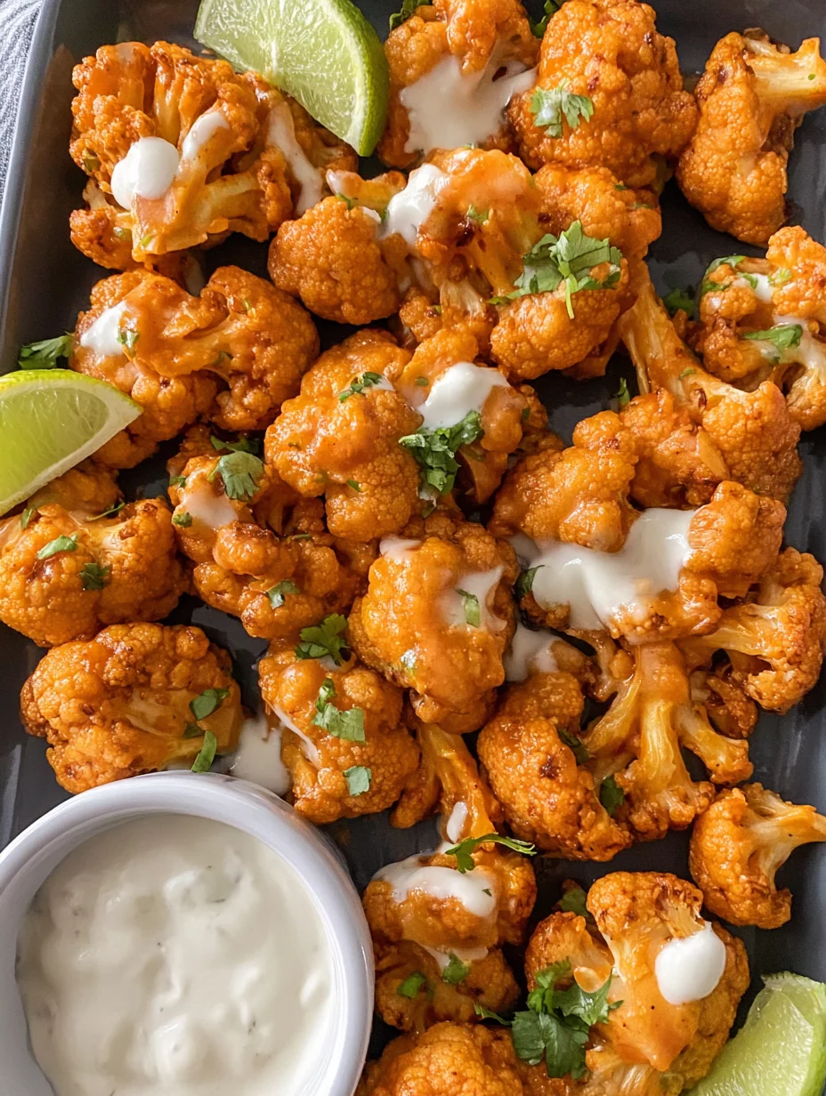 Air Fryer Buffalo Cauliflower